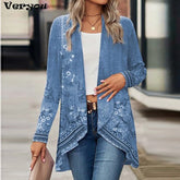 Chic Vintage Print Cardigan