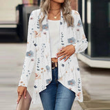 Chic Vintage Print Cardigan