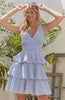 Jade By Jane Full Size Gingham Tiered Mini Dress Plus Size