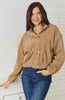 Perfee Long Sleeve Dropped Shoulder Jacket