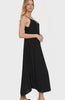 Zenana Woven Arc Hem Cami Dress With Flowy Pockets