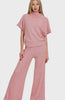 Zenana Sweater Mock Neck Top & Long Pants Set