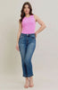 Judy Blue Full Size Hw Vintage Wash Release Hem Kick Flare Jeans Plus Size