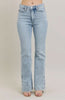 Judy Blue Full Size Tummy Control Vintage Wash Side Slit Slim Boot Jeans Plus Size