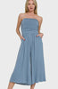 Zenana Double Layered Strapless Tube Top Jumpsuit
