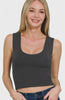 Zenana Double Layered Cropped Tank Top